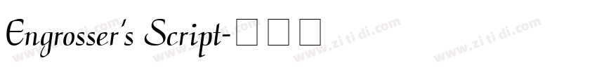 Engrosser’s Script字体转换